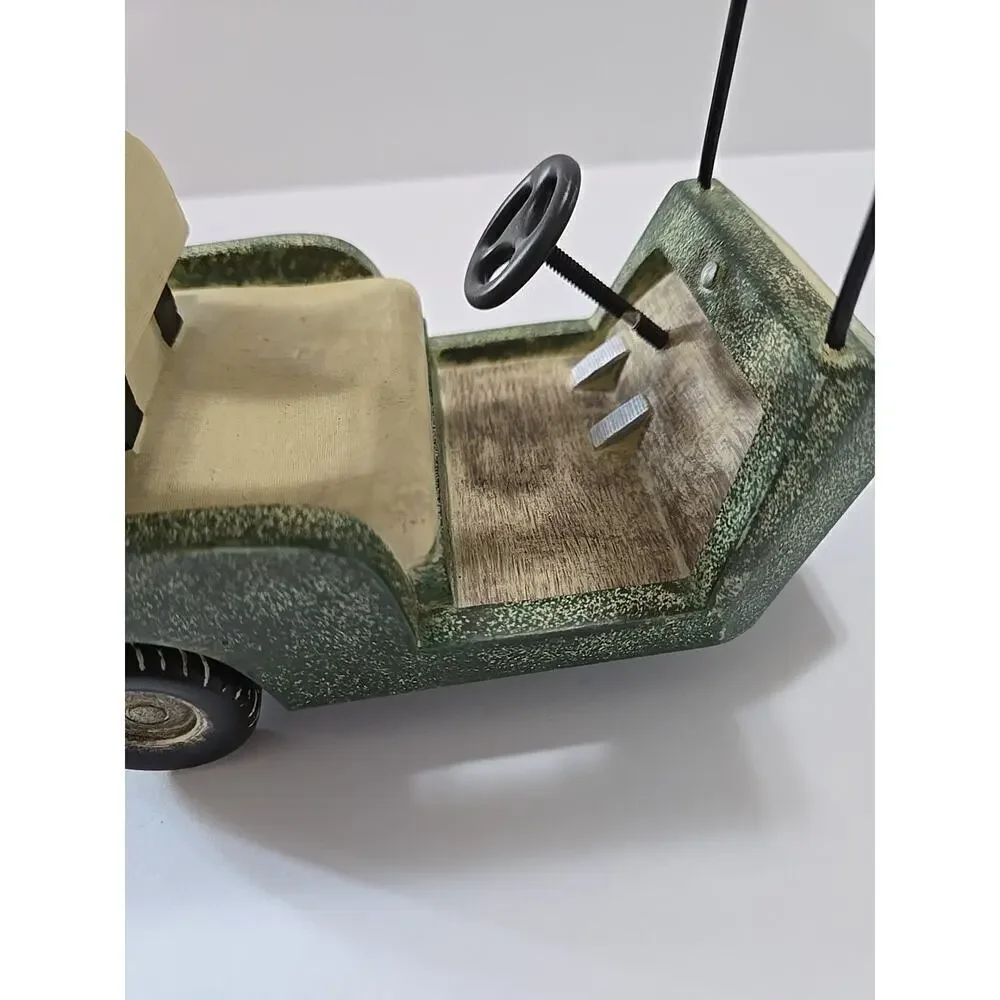 Vintage Ceramic Golf Cart Toothbrush Holder